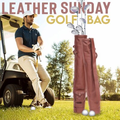 Leather Golf Bag 