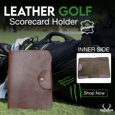 Leather Golf Scorecard, Leather Scorecard Holder