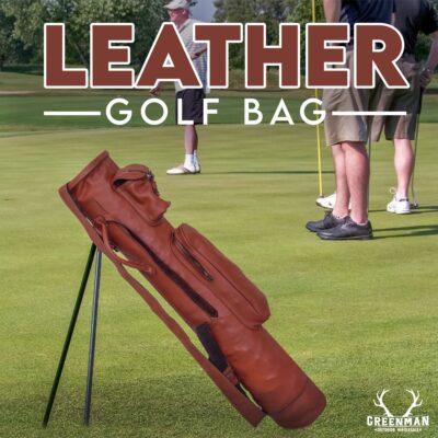 Leather Golf Ball Bag