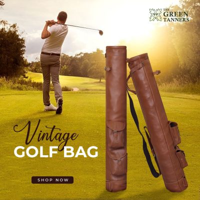 Leather Golf Bag, Sunday Golf Bag