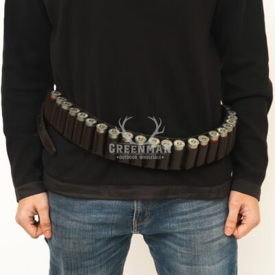 leather cartridge belt, shotgun shell holder, leather ammunition holder