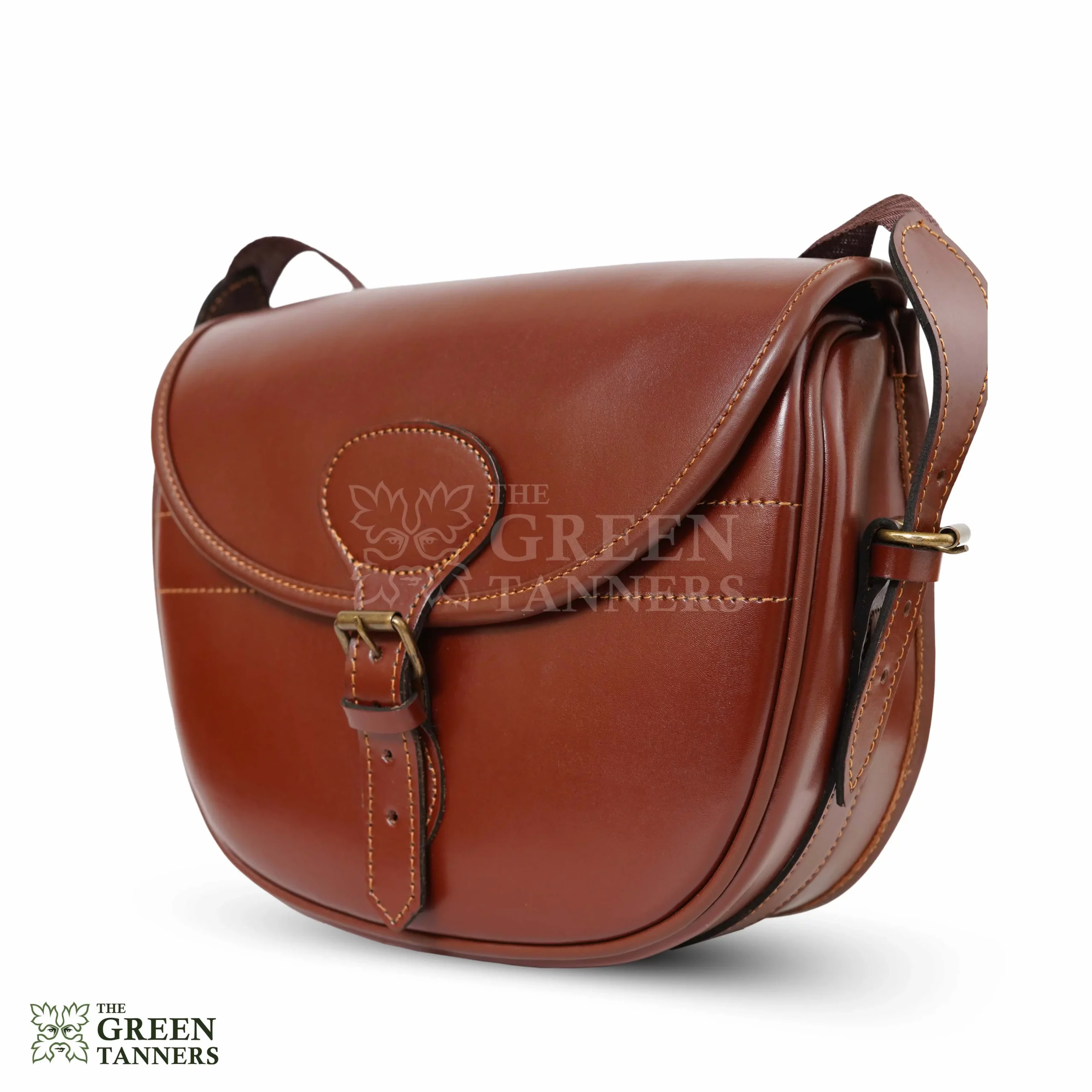 Leather Cartridge Bag, Maroon Leather Bag