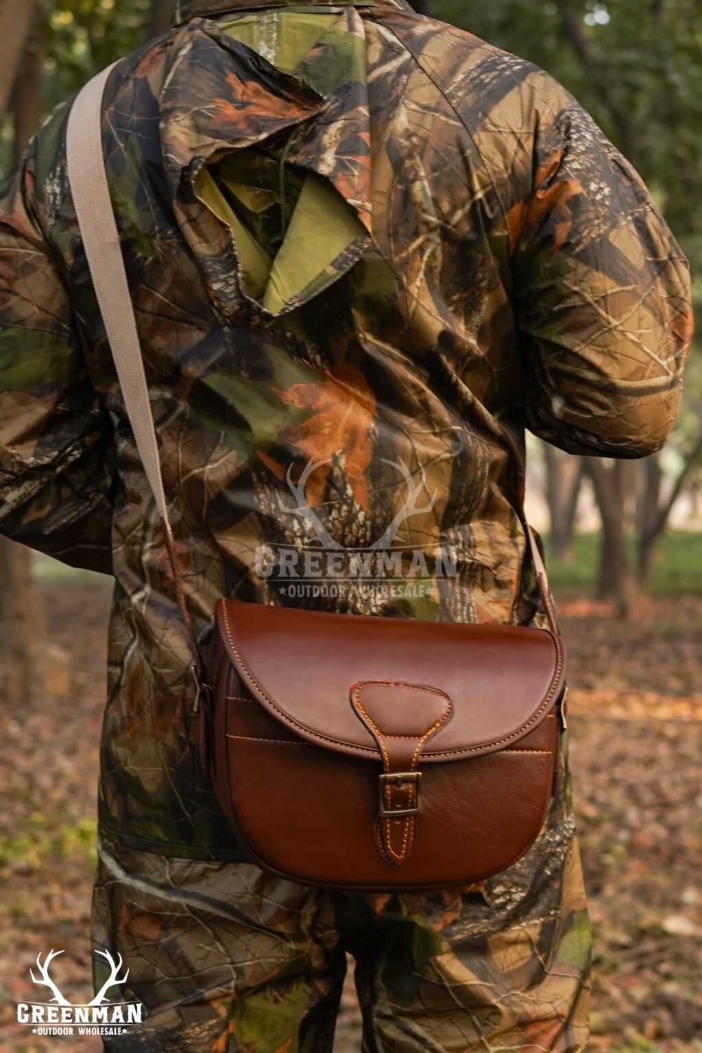Leather Cartridge Bag, Leather Hunting Bag, Hunting Shell Pouch, Leather Hunting Amo Bag