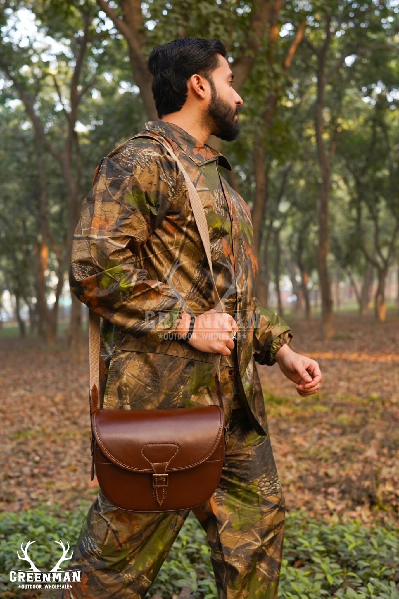 Leather Cartridge Bag, Leather Hunting Bag, Hunting Shell Pouch, Leather Hunting Amo Bag