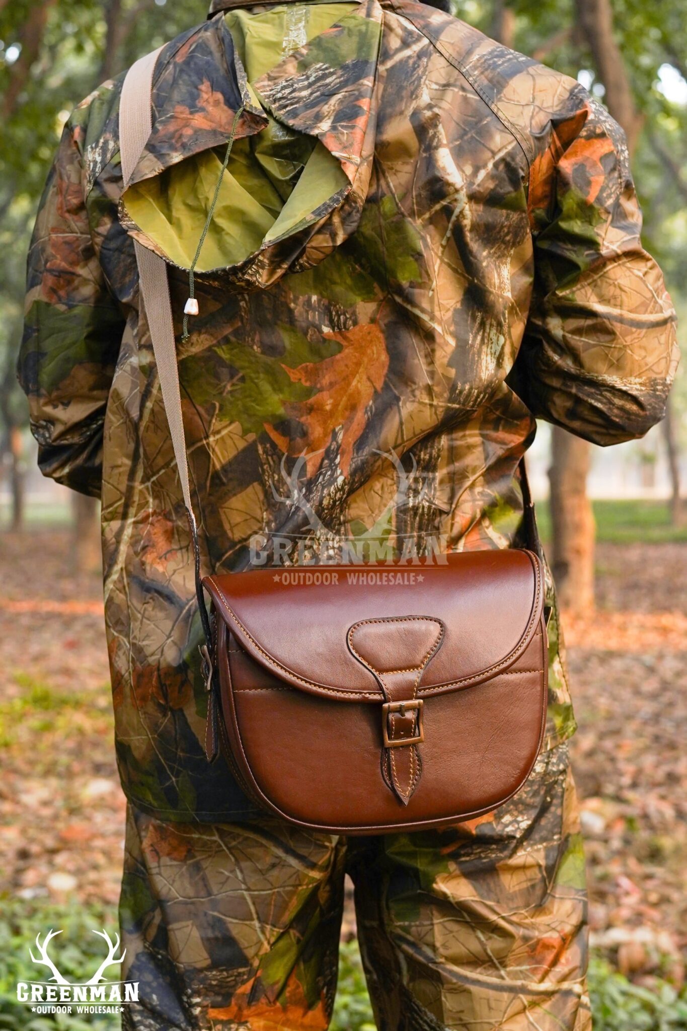Leather Cartridge Bag, Leather Hunting Bag, Hunting Shell Pouch, Leather Hunting Amo Bag