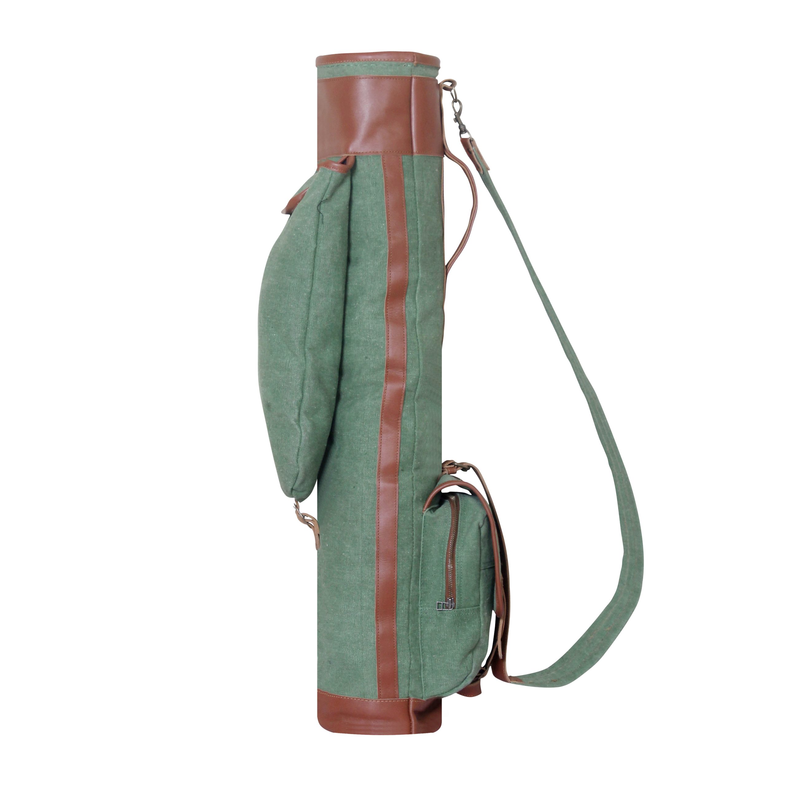 Canvas Leather Golf Carry Bag Golf Pencil Bag