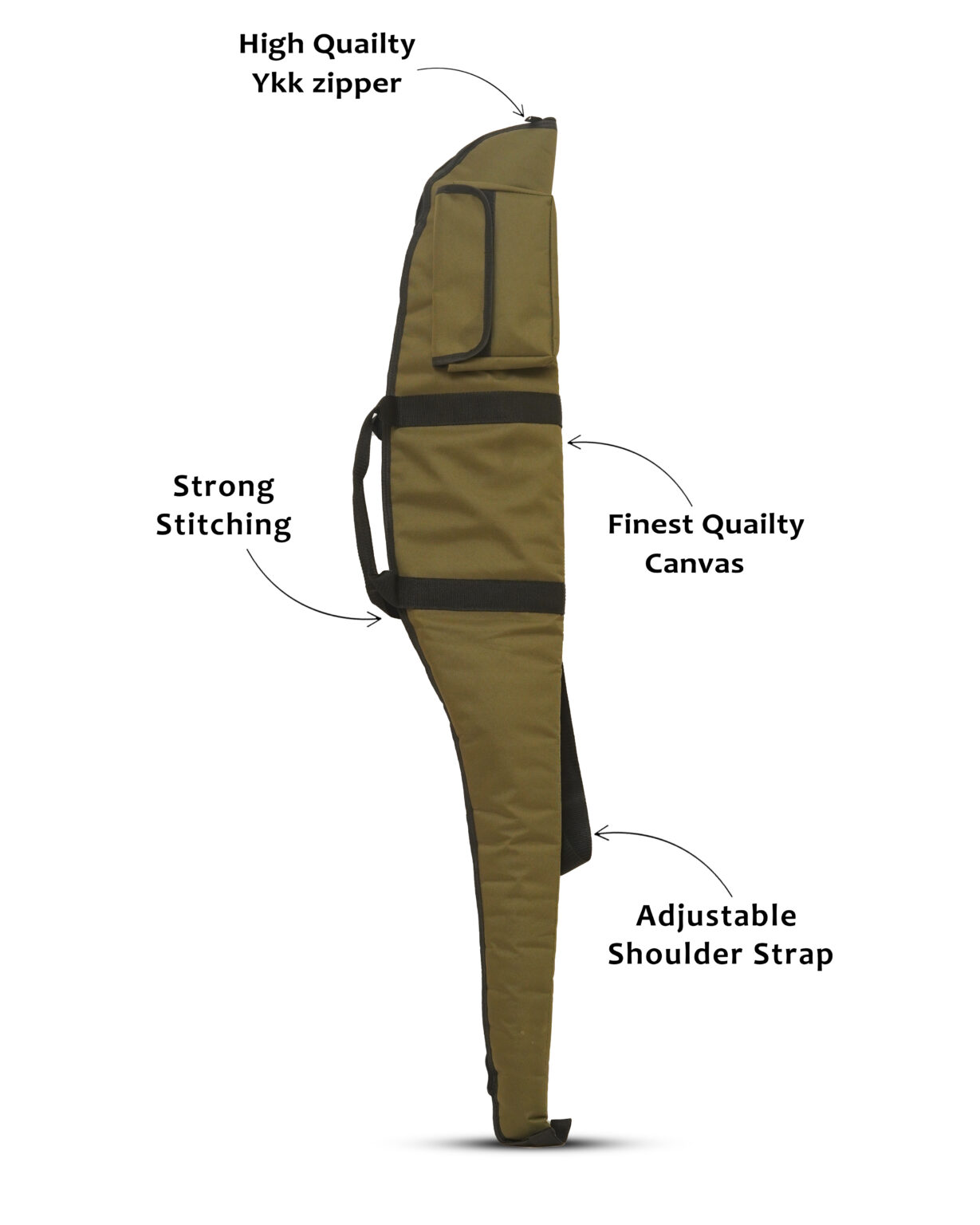 Olive Cordura Rifle Case, Olive Cordura Shotgun Case, Olive Cordura Gun Slip Case