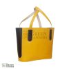 Leather Tote hand bag, Yellow Leather Purse, Leather tote bag
