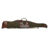 Green and Brown Waxed Canvas Leather Rifle Case, Canvas Leather Gun Slip Case, leather rifle case