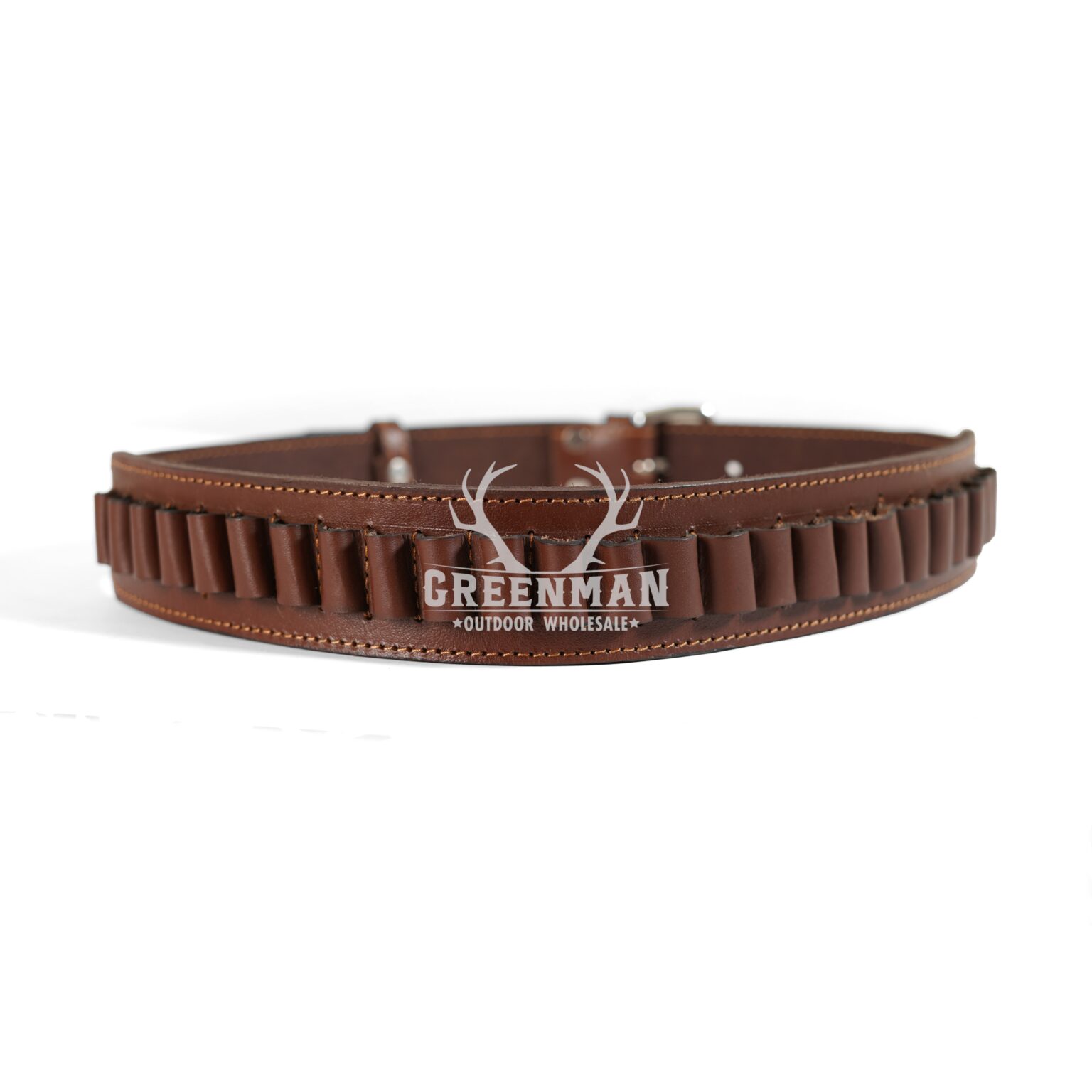 leather cartridge belt, leather ammo belt