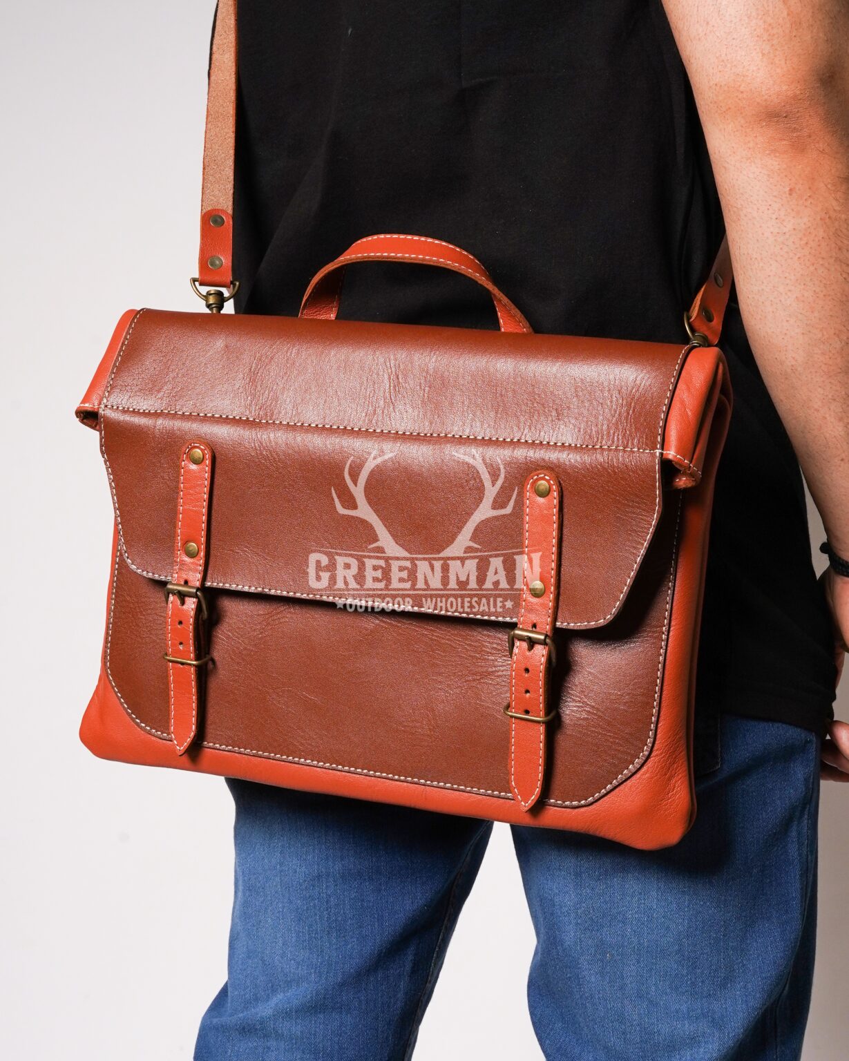 Leather Briefcase, Leather Messenger Bag, Leather Office Bag