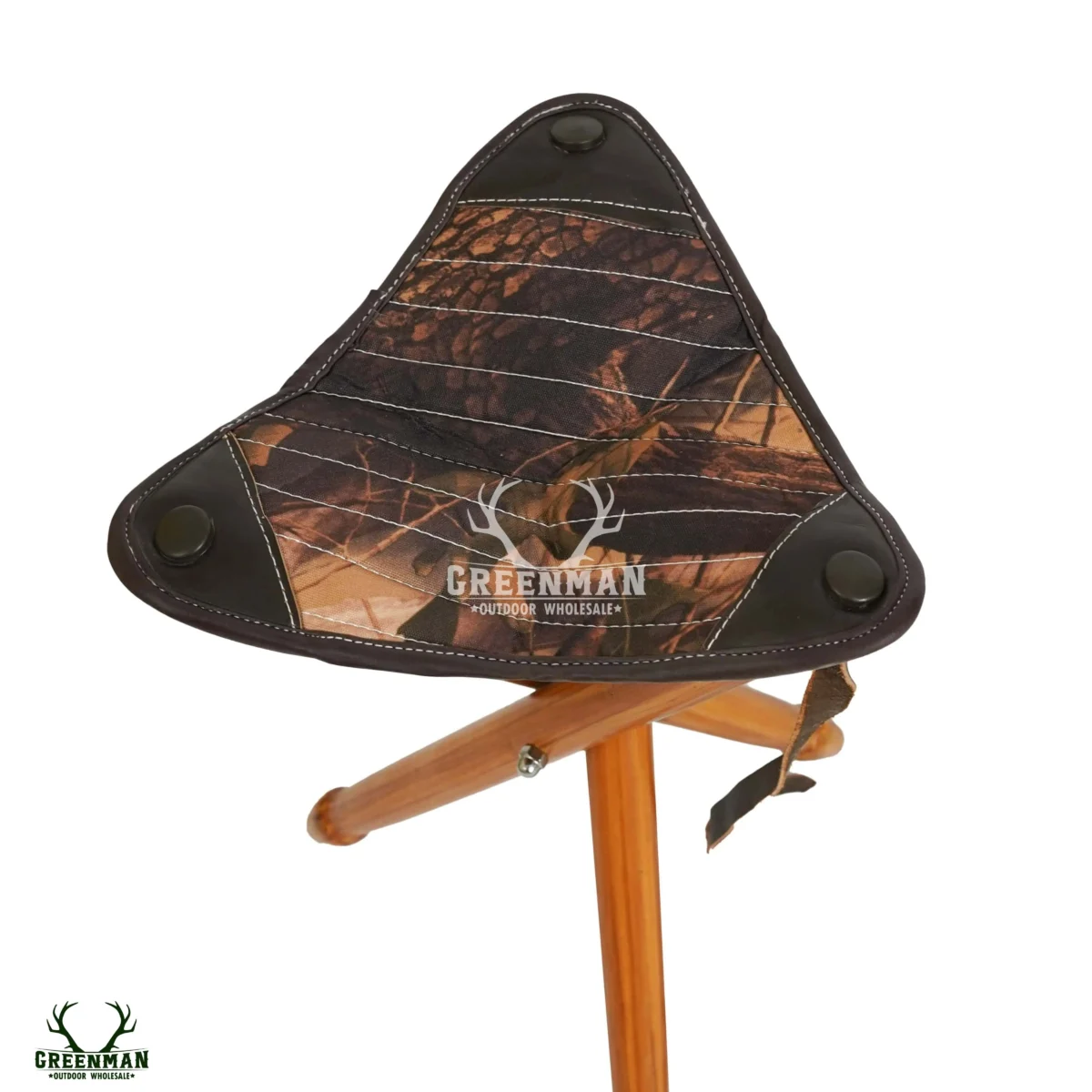 Leather Folding Seat Camping Stool, Camping Stool