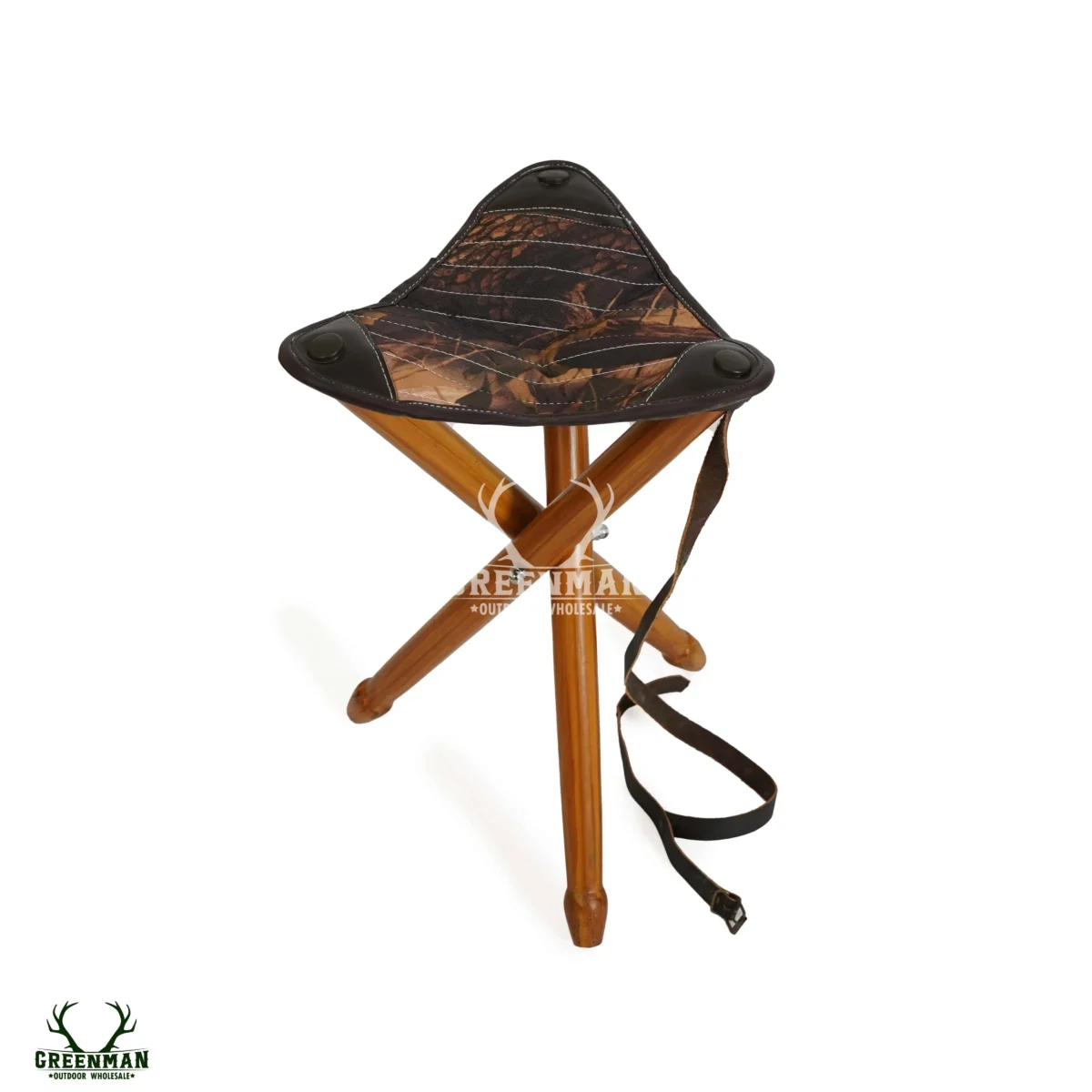 Leather Folding Seat Camping Stool, Camping Stool