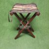 leather camping stool, camping stool