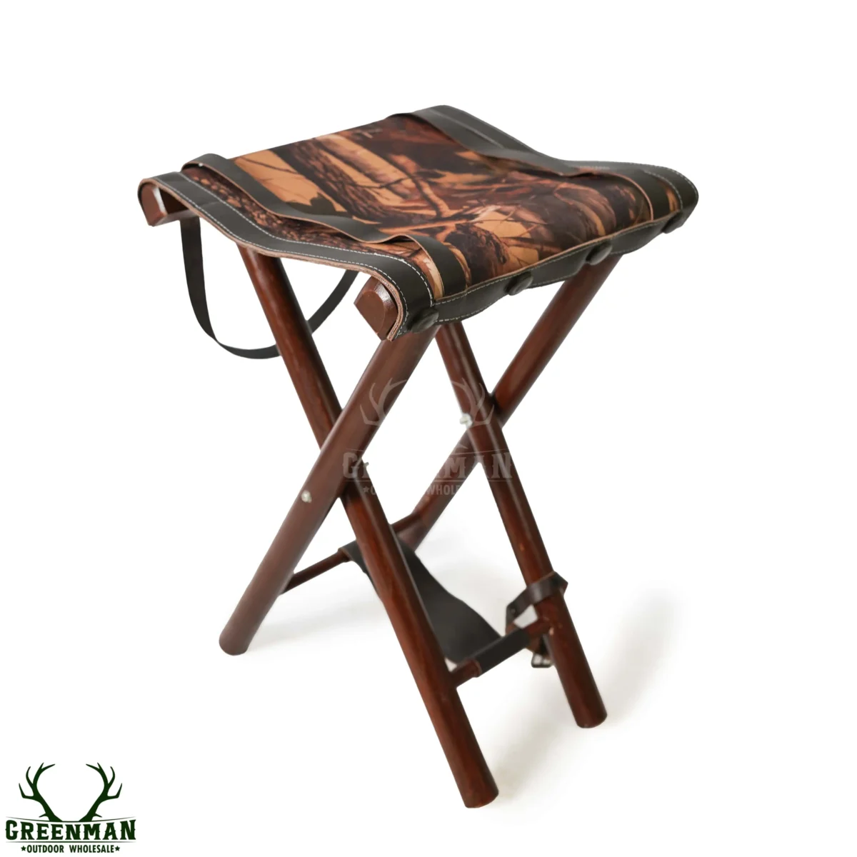 leather camping stool, camping stool