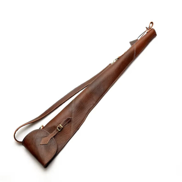 leather rifle case, brown rifle case, leather shotgun case
