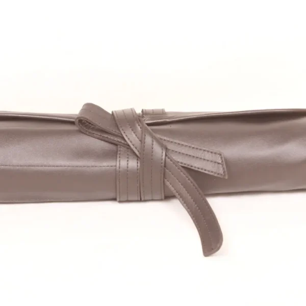 leather knife roll, chef knife bag, brown knife roll for chefs