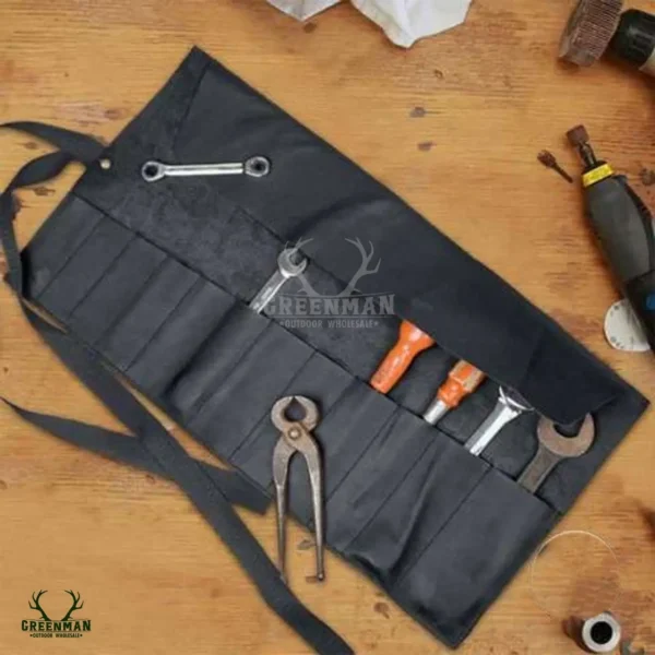 leather tool roll, leather tool bag, leather tool wrap