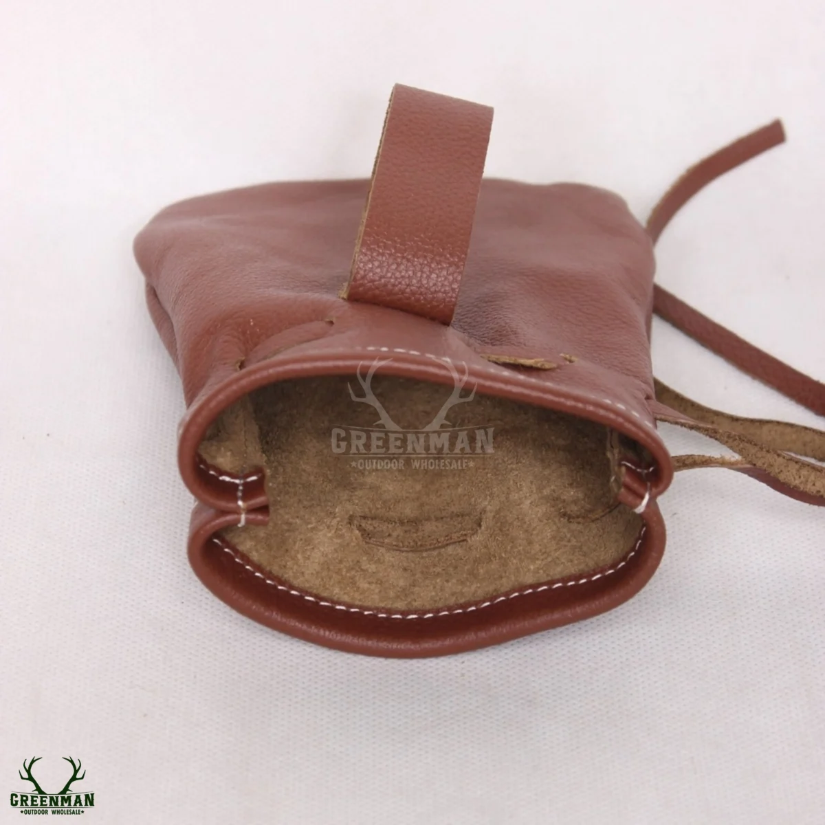 leather coin pouch, brown coin pouch