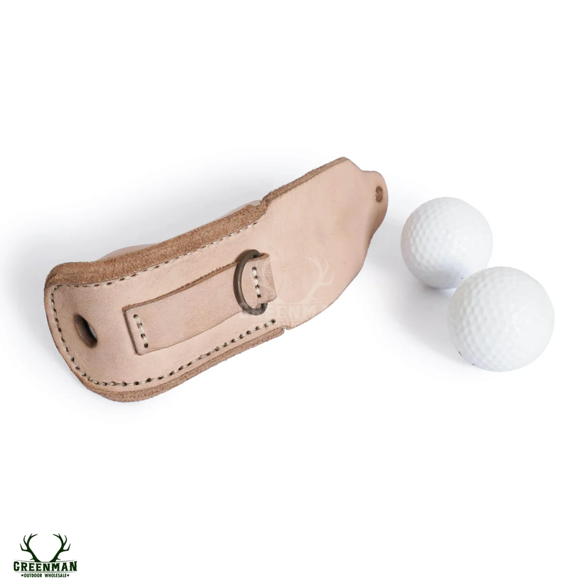 leather golf ball case