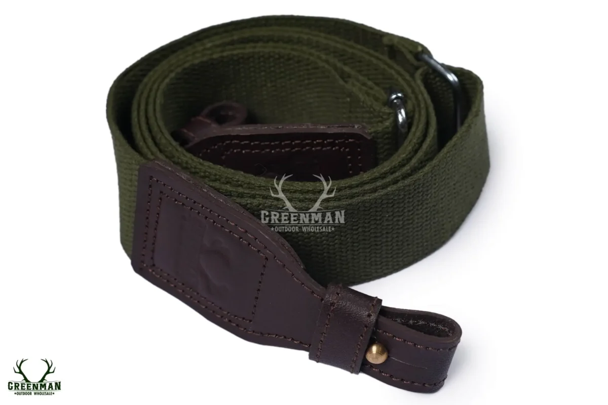 shotgun sling with adjustable straps, leather cotton shotgun sling