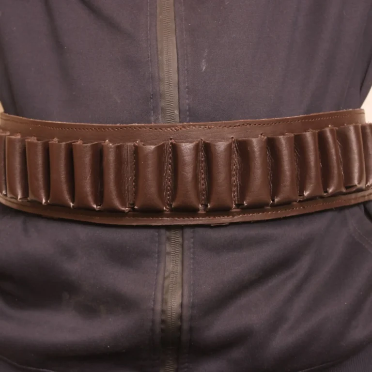 leather cartridge belt, brown cartridge belt