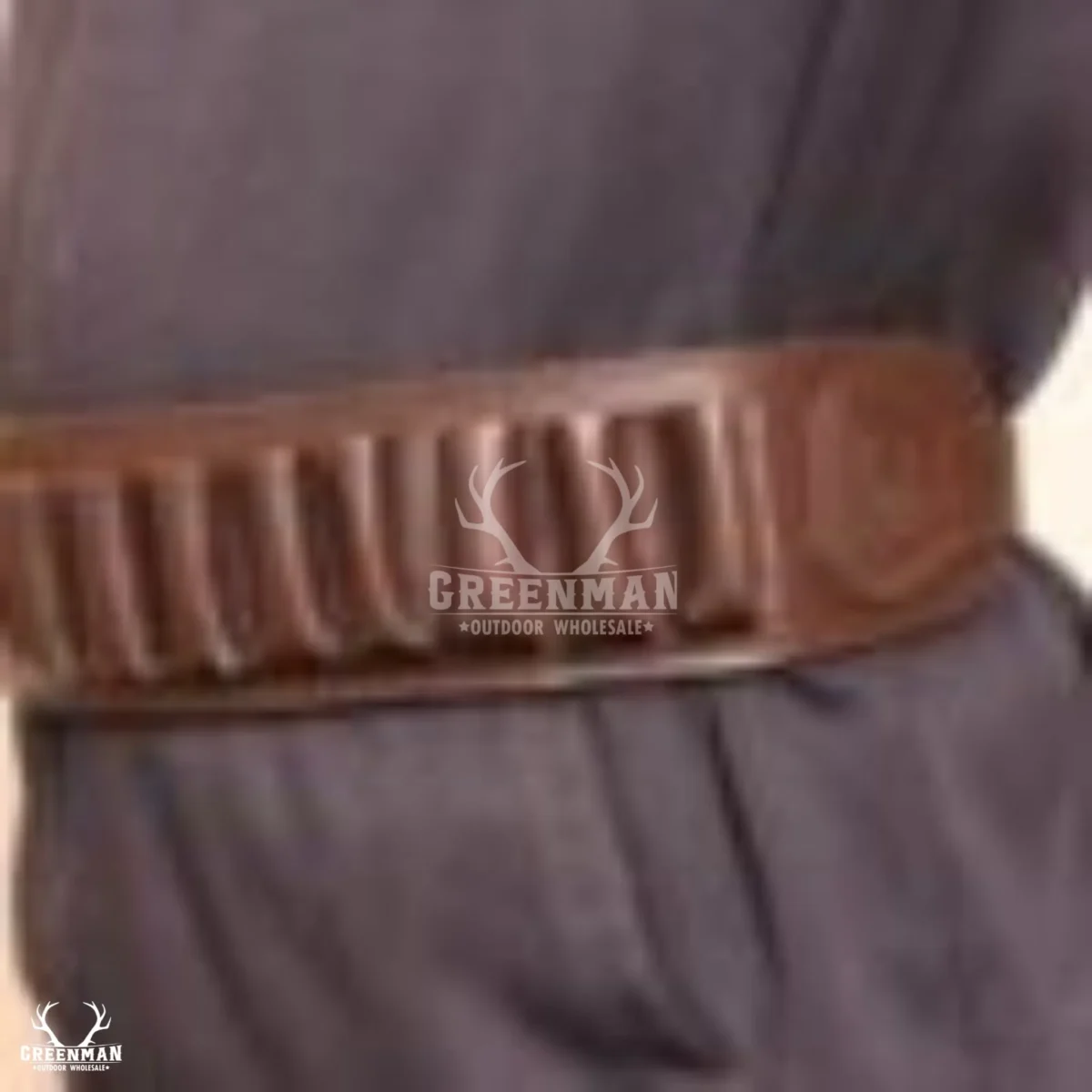 leather cartridge belt, brown cartridge belt