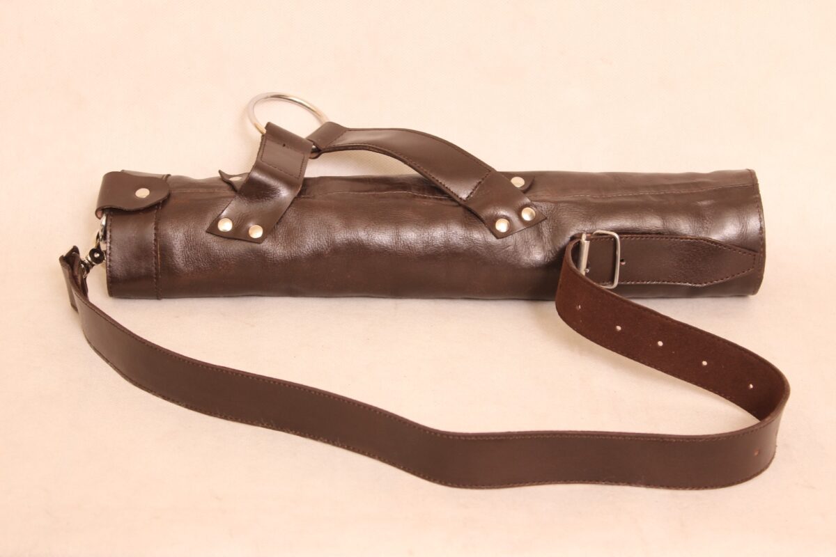 leather arrow quiver, hunting arrow quiver