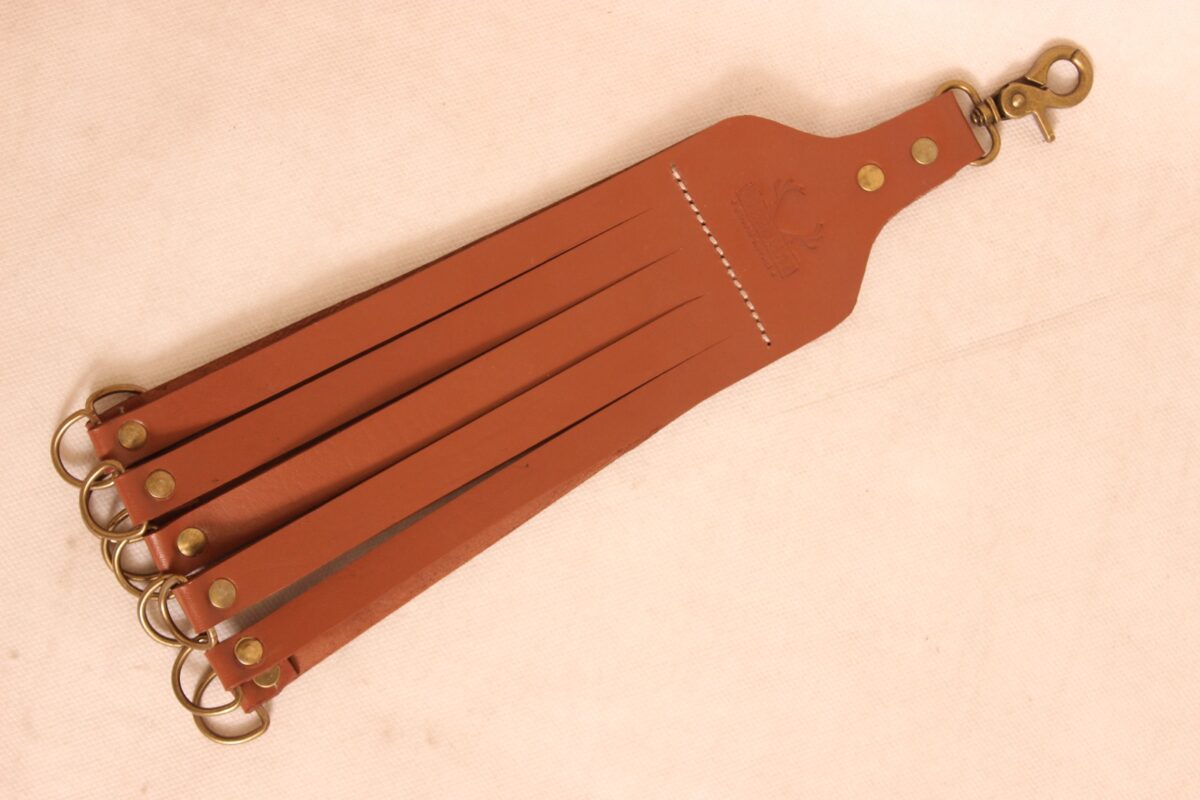 hunting hanger straps, leather bird hanger, leather game carrier