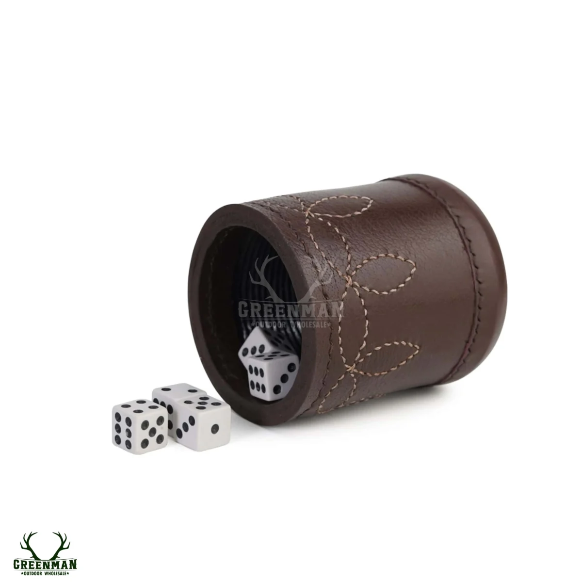leather dice cup, backgammon leather dice cup