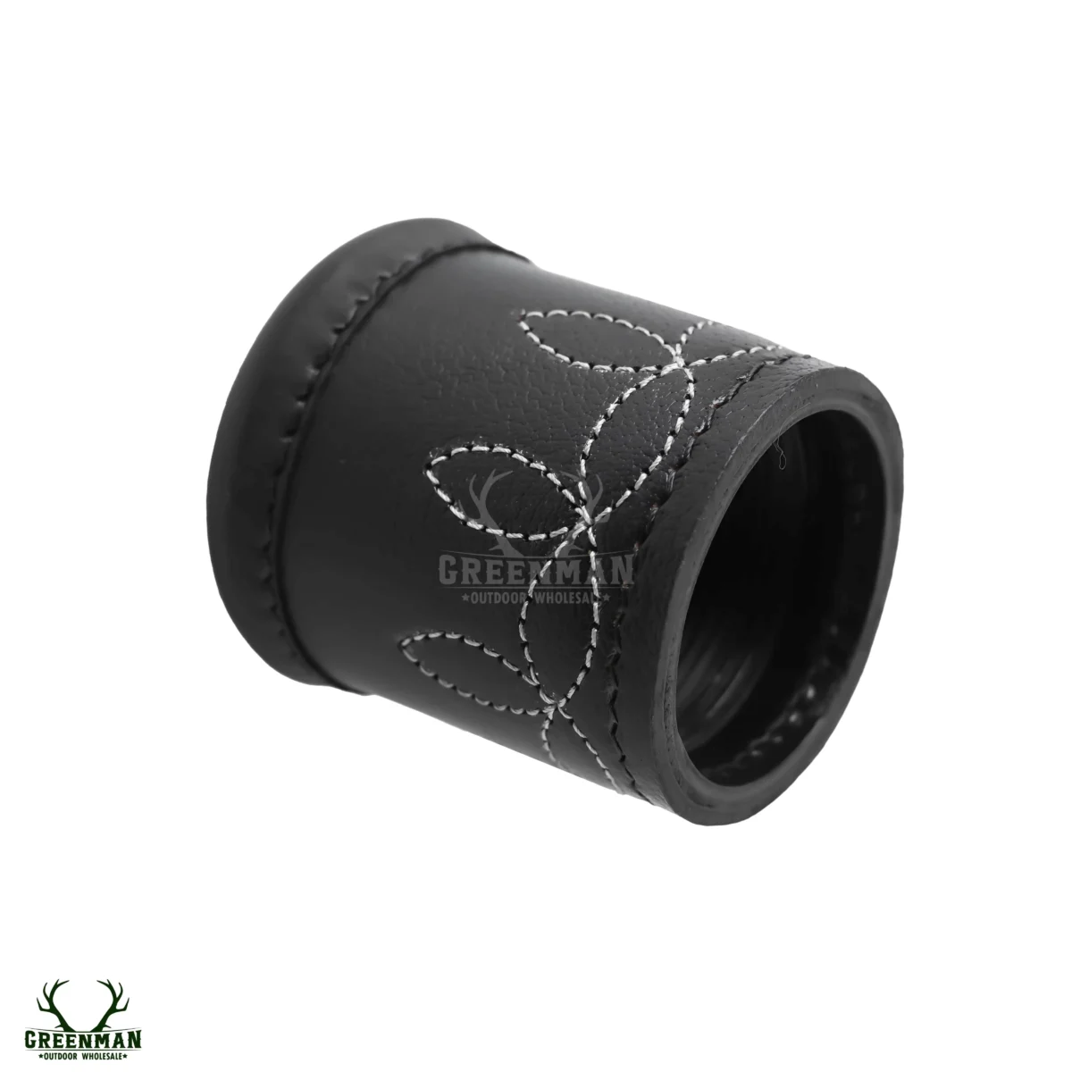 black leather dice cup, leather dice shaker