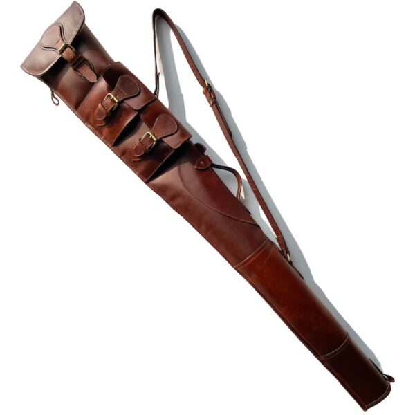 leather rifle scabbard, scabbard